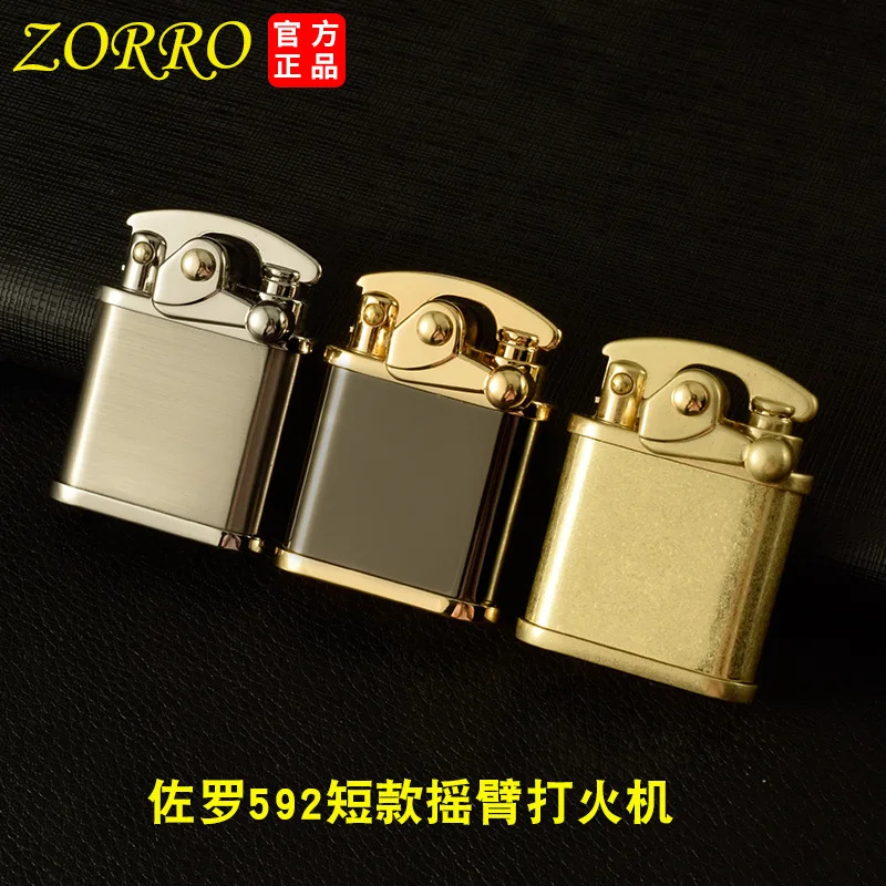 

Kerosene Lighter Short Old-Fashioned Grinding Wheel Rocker Ignition Men Gift