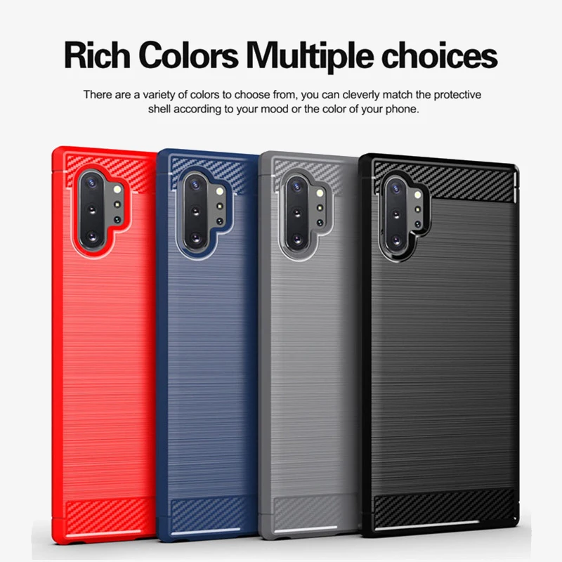 Новый чехол из углеродного волокна для Samsung Galaxy Note 8 9 10 Plus A6S A8S A9S A90 S10 5G A6 A8 2018