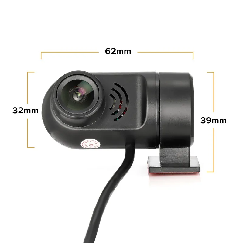 Автомобильный видеорегистратор с объективом 170 градусов USB мини камера ADAS HD
