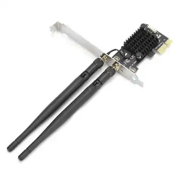 

wifi network card SU-wie7265C 2.4G 5G Network Card IEEE802.11a/b/g/n/ac Dual Band Wireless WiFi PCIe Card network card pci
