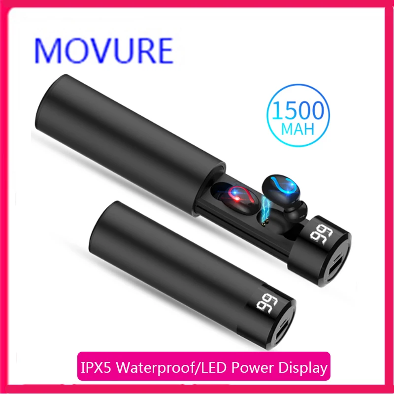 Q67wireless bluetooth headset TWS binaural in-ear sports running waterproof high sound quality noise reduction subwoofer | Электроника