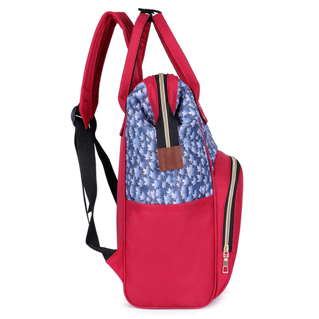 Diaper Bag Baby Nappy Bag Mummy Daddy Backpack Large Capacity Waterproof Casual Laptop Bag Rechargeable Holder for Bottle