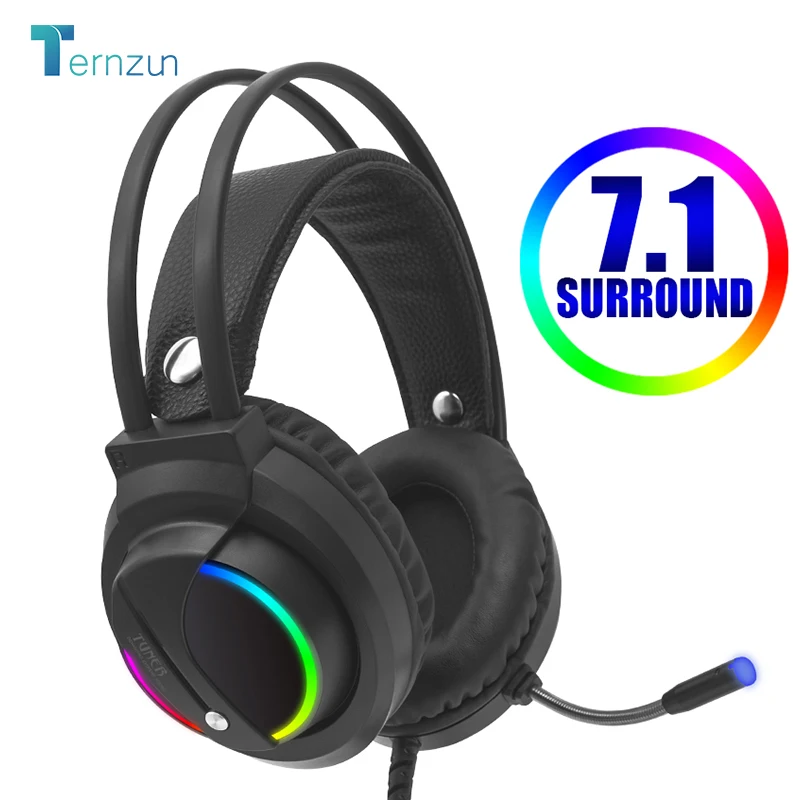 Новинка K1 головная профессиональная игровая гарнитура RGB цветное освещение