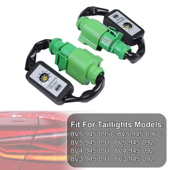 

DHBH-2Pcs Dynamic Turn Signal Indicator Led Taillight Add-on Module Cable Wire Harness for A3 8V