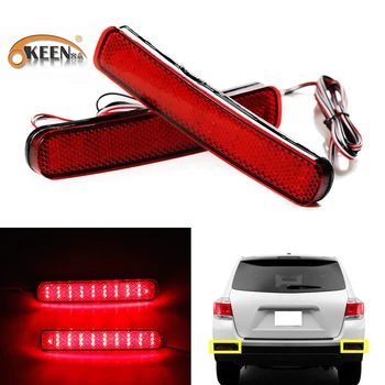 

2PCS For Toyota Highlander 2011 2012 2013 LED Rear Bumper Reflector 8W Brake Light Auto Car-styling Tail Stop Lamp Warning Light