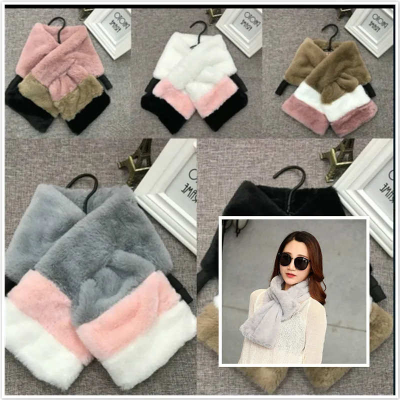 

Fashion Winter Flocking Soft And Comfortable Lace Collar DIY Ladies Shirt Jacket Shawl Decoration Go Shopping Travel Warm Scarf