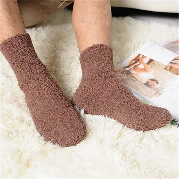 

2020 New Women Cozy Cashmere Socks Winter Warm Sleep Bed Socks Floor Home Fluffy Socks Coral velvet Feet Warmer Christmas gift