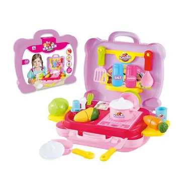 

Simulation Kitchen Cooking Tool Set Children Boy Girl Pretend Play Toy Gift