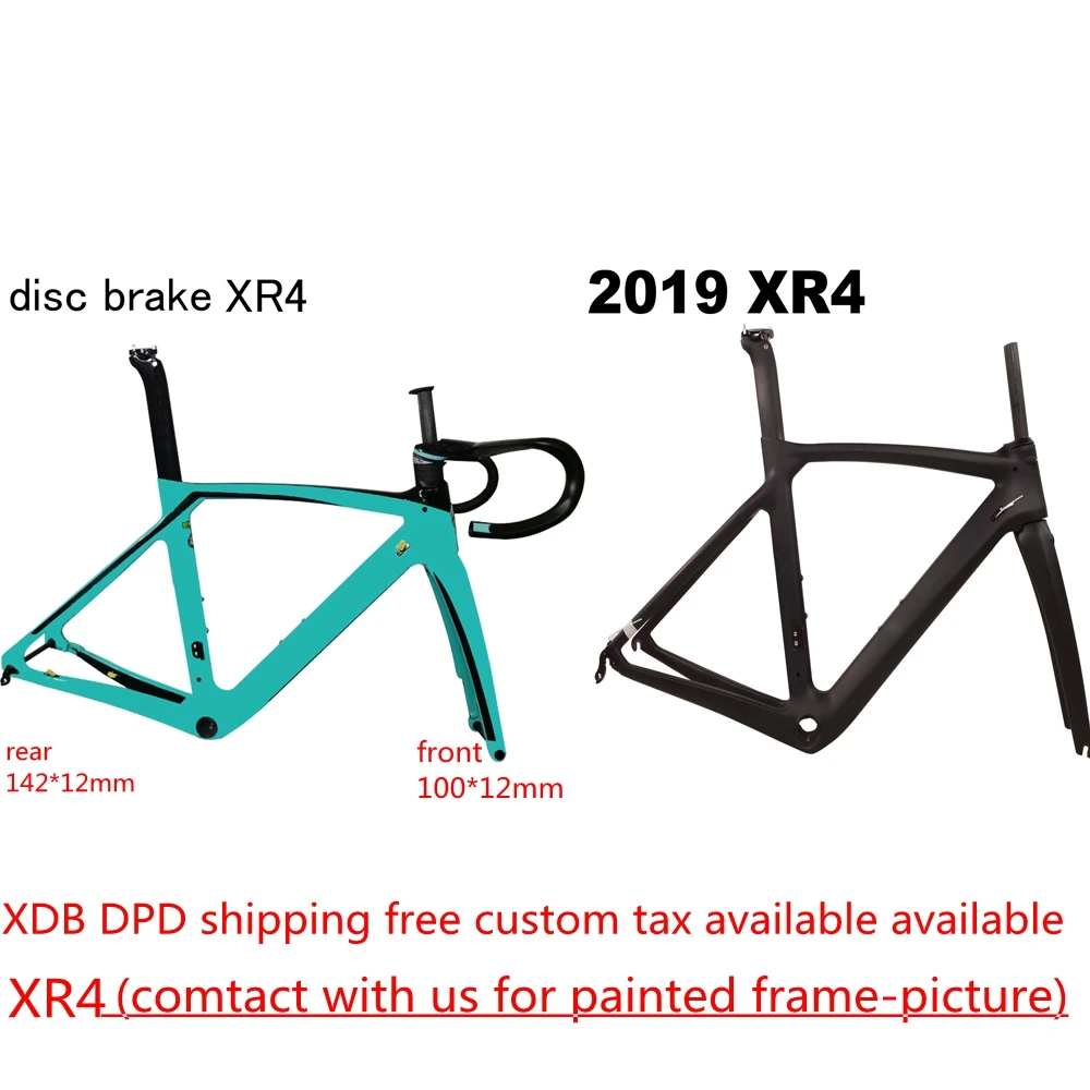 

2020 TOP good quality NEW T1000 UD XR4 carbon bike frame cycling road bicycle bike frameset rim V disc disk brake XDB DPD ship