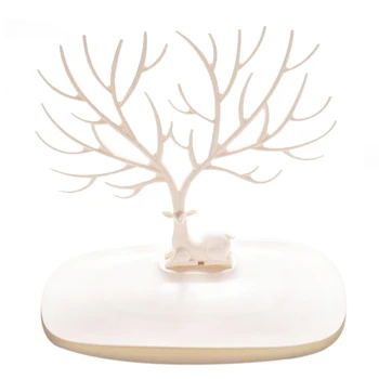 

1 Pcs Deer Tree Rack Display Stand Holder Organizer for Earrings Necklace Ring Beautiful Home Décor