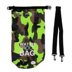 2x прочная водонепроницаемая Водонепроницаемая водонепроницаемая сумка мешок из пвх 10л с ремешком для кемпинга и путешествий