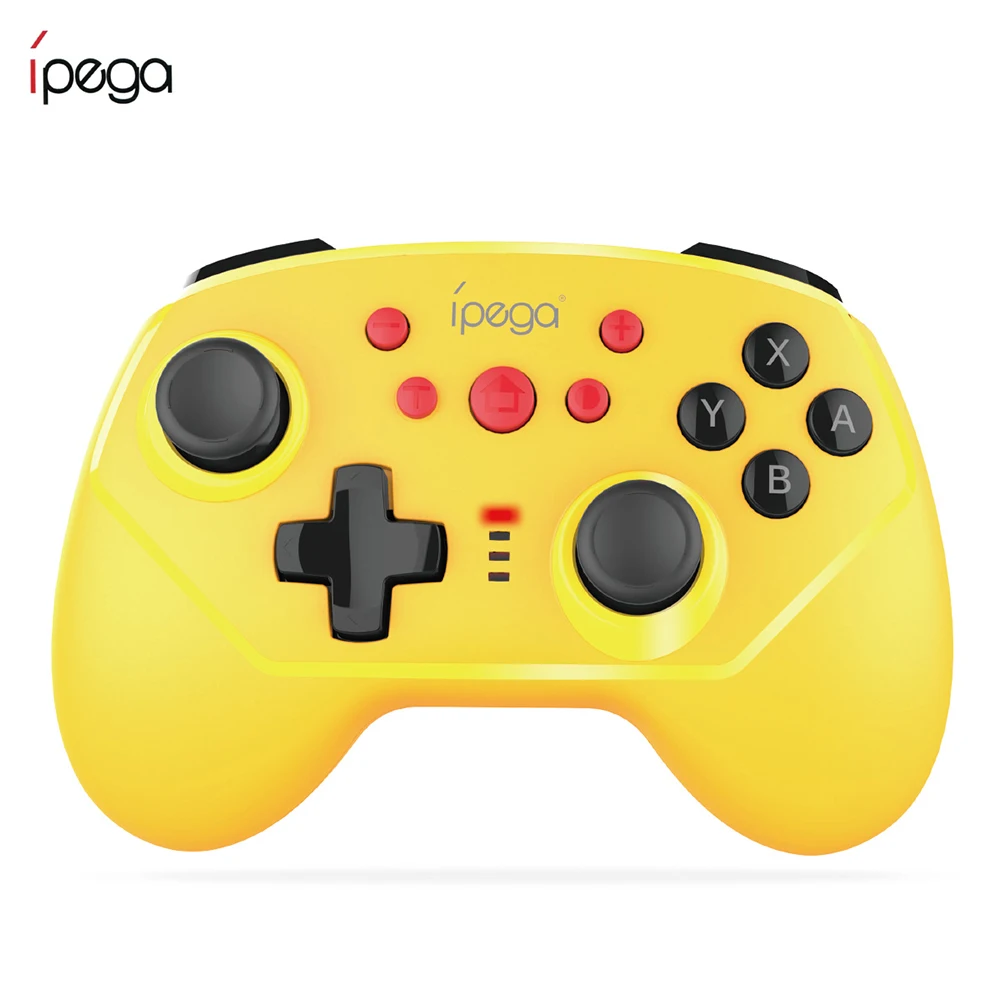 Yellow IPEGA PG-9162 мини Bluetooth геймпад Беспроводной/проводное соединение 6-осевой гироскоп Turbo джойстика Nintendo Switch - Цвет: Yellow