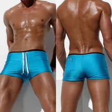 Купальный костюм, Шорты для плавания, мужские шорты для плавания, нейлоновые с карманом, плавки, яркая одежда для плавания, новинка, мужские плавки 225