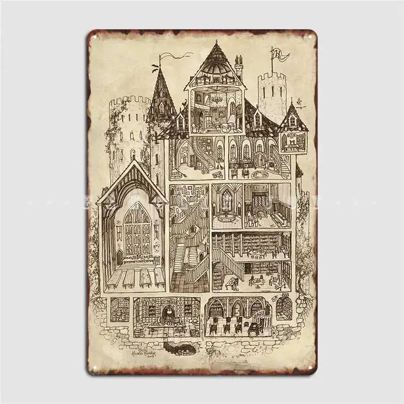 

Magic School Metal Sign Pub Cinema Garage Decoration Designing Tin Sign Poster