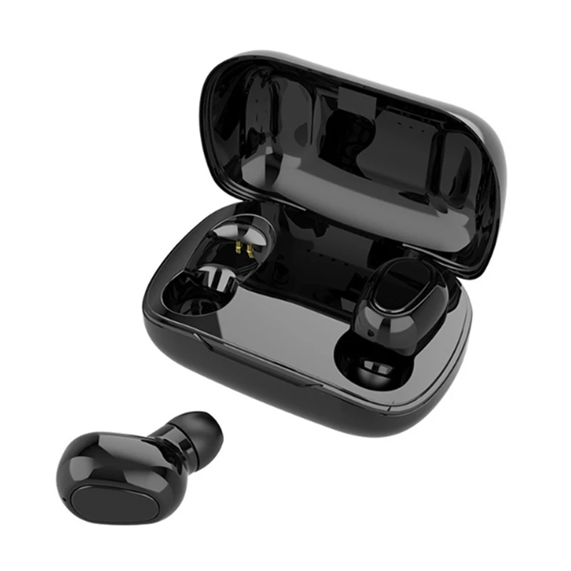 Hot L21 Bluetooth Headset TWS 5 0 Wireless Dual Ear in Ear Noise Reduction Invisible Mini Charging Box