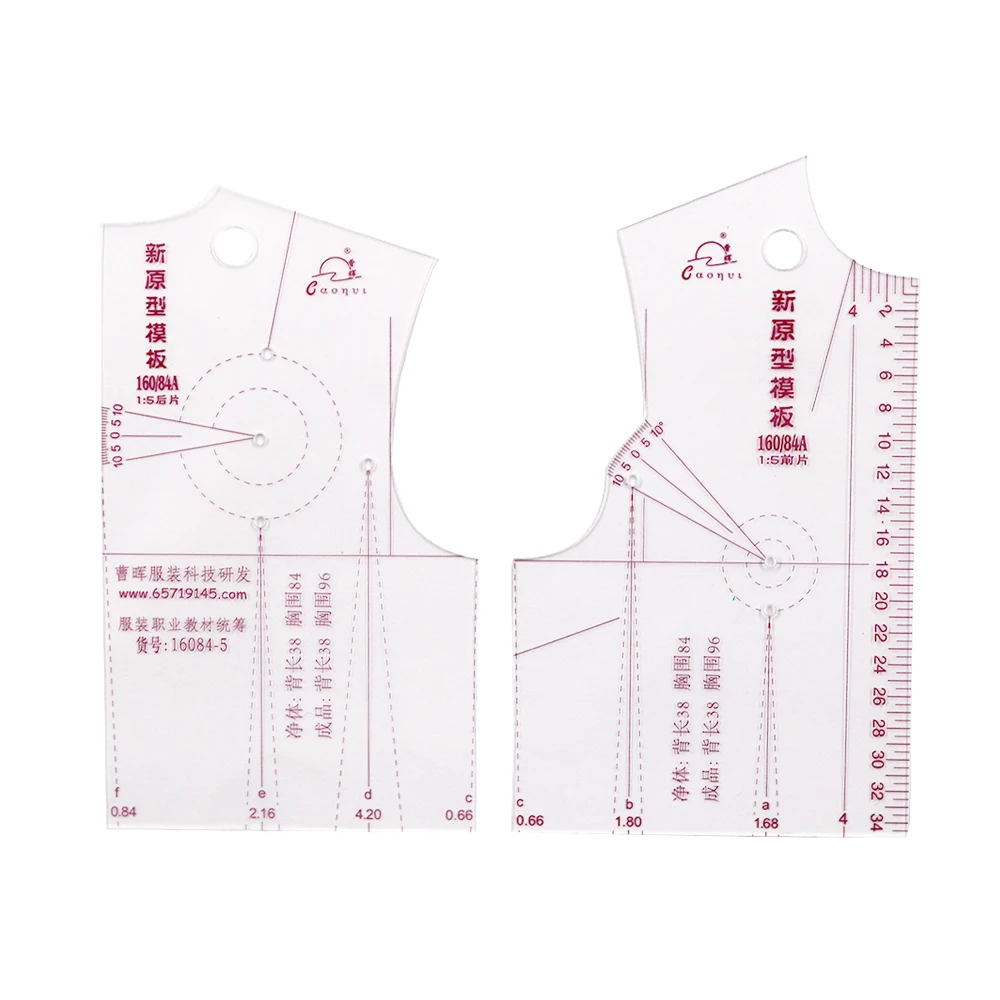

2pcs Sewing Tools Small Plastic Curve Ruler Drawing Tailor Ruler Measure for Sewing Dressmaking Pattern Design DIY Clothing