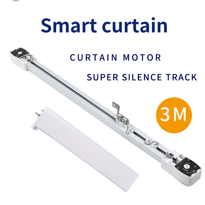 

Electric Curtain Motor remote control phone control voice control silence track Customizable Super Quite for smart home for 3m