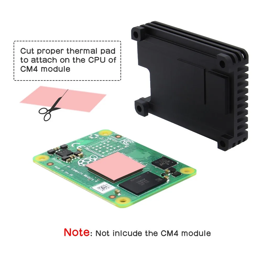 Raspberry Pi Cooler Heatsink Radiator Support 30mm Fan
