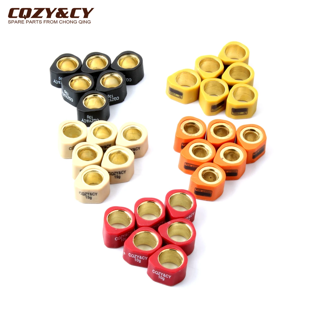 6PC Racing Variator Roller Weights 20x15mm 8g 10g 13g 15g 19.5g For SYM  EV150 RV180 HD200 Joyride 125 150 Joymax 125cc 200cc| | - AliExpress