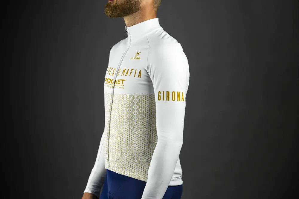 Испания tsc Высокое качество Pro team fit термо флис Велоспорт Джерси набор зимняя одежда для велоспорта дорожный велосипед нагрудник брюки - Цвет: 1