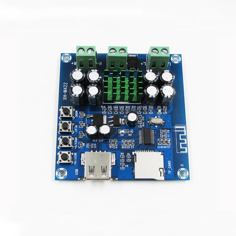 

TPA3116D2 Wireless Bluetooth Amplifier Board 2*50W Dual Channel Digital Audio Receiver Amplifiers Module Support TF Card U Disk