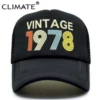 Casquette de camionneur rétro pour hommes, casquette de Baseball noire, Cool, cadeau de 40e anniversaire, 1978, 1978 ► Photo 1/6