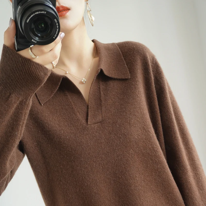 High-End Autumn Winter 100% Cashmere Pullovers