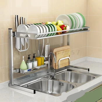 

304 stainless steel kitchen sink shelf