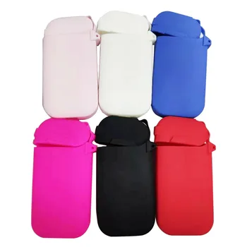 6 цветов красный/серый/черный/синий/прозрачный силиконовый чехол для IQOS Pocket Charge с защитой от царапин