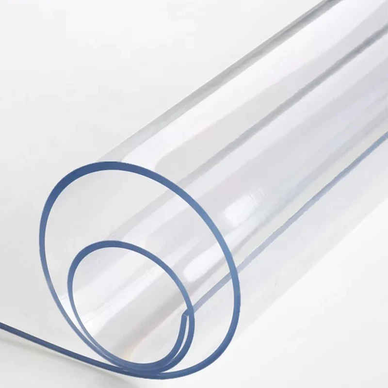  BALLE PVC Transparent Tablecloth Custom Shape Table Cover Protector Desk Pad Soft Glass Dining Top 