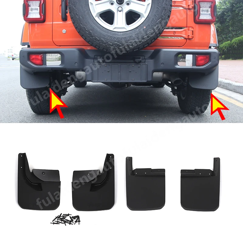 Для Jeep Wrangler JL- Брызговики ограничители Брызговики литые Брызговики украшение крыла автомобиля аксессуары