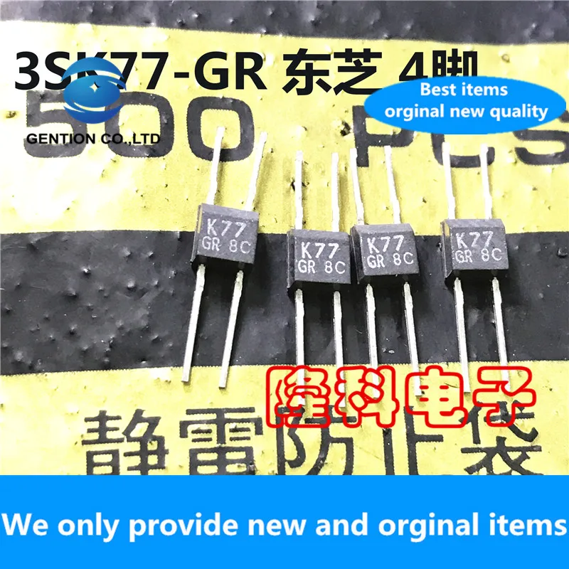 Tubo de efecto de campo japonés, tubo MOS 3SK77 original 3SK77-GR en lugar de 3SK73 DIP-4 pin K77, 10 Uds. 100%