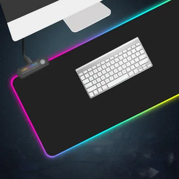 

VONETS XL Large RGB LED Lighting Gaming Mouse Pad Gamer Mousepad Mice Mat rubber Non-Slip for Laptop Computer LOL Desk Pad