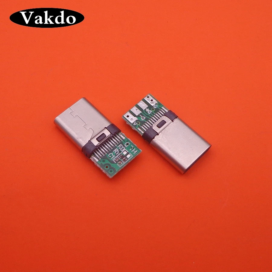 200 шт., Аксессуары для мобильных телефонов на Android, OTG USB-3.1, сварочный штекер, разъем USB 3,1 type C, разъем с печатной платой