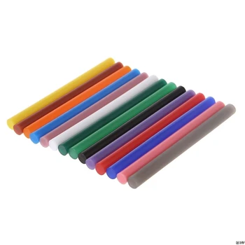 

14pcs Hot Melt Glue Stick Mix Color 7mm Viscosity For DIY Craft Toy Repair Tools