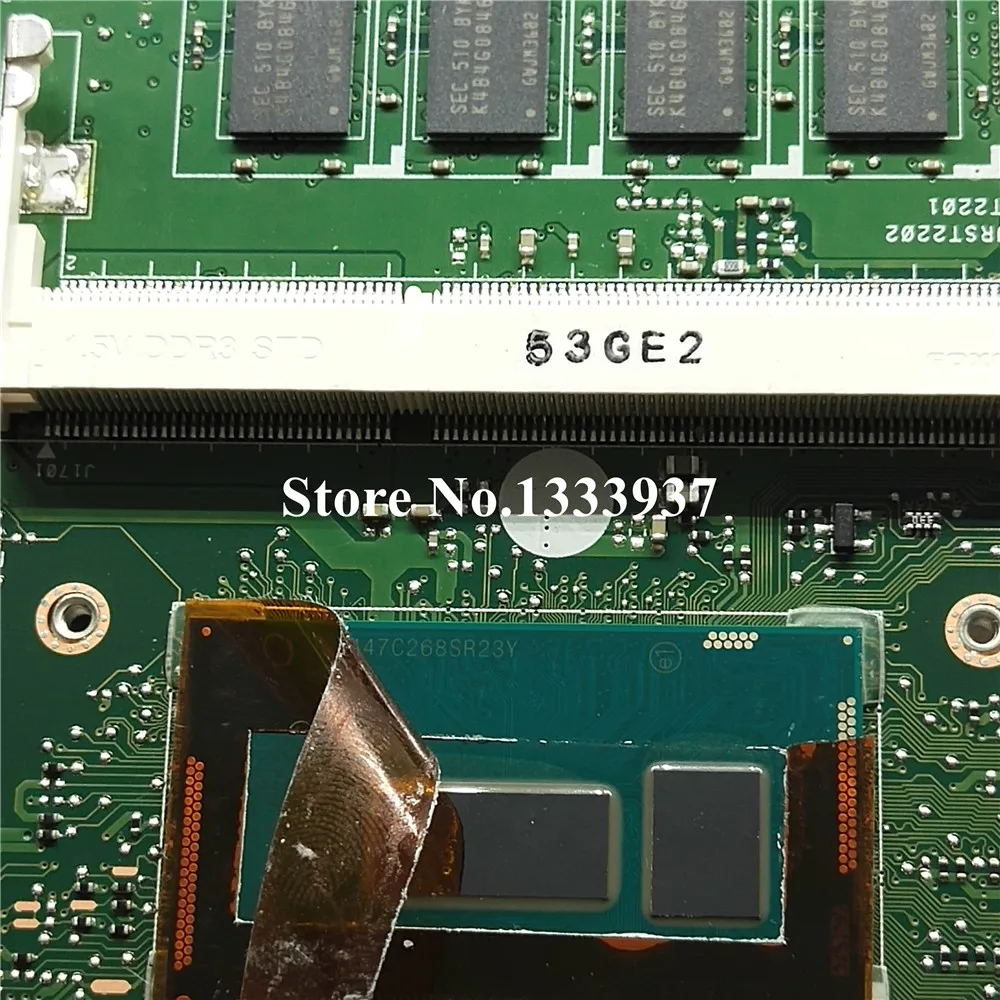discount  X555LD mainboard SR23Y I5-5200U 3.3 For ASUS X555LA X555LD X555LF X555LJ X555L X555 Laptop motherbo