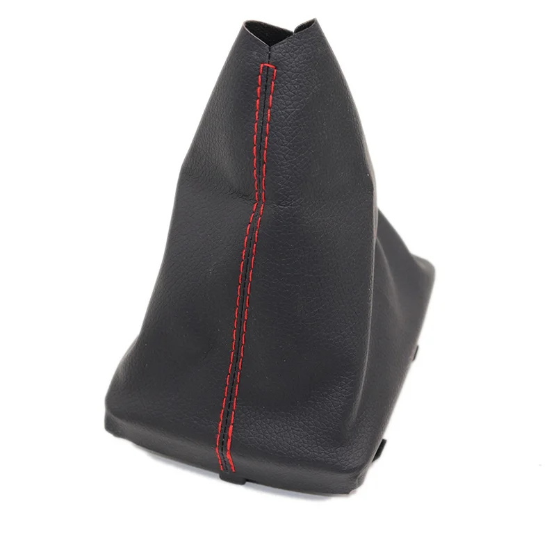 Car Leather Gear Shift Knob Shift Knobs Boot For AUDI A4 B6 B7 Manual