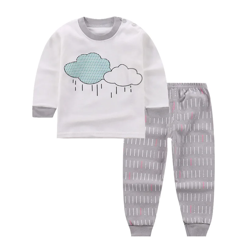 

2019 new children's sets autumn baby boy and girl body suit 100% cotton children clothes set cartoon kids clothing set retail