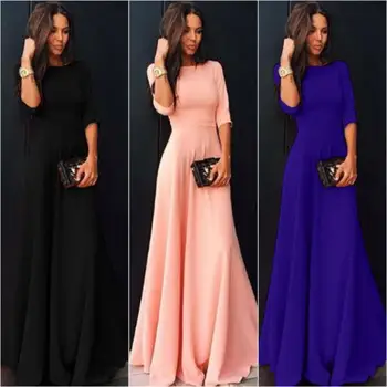 

Summer Women Boho Floral Cocktail Party Canonicals Long Maxi Pleated Dress Chiffon Dresses New Fashion Clothes