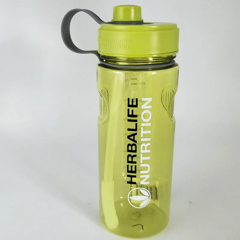 1000ml Green Новинка 1000 мл серый фиолетовый розовый зеленый с фабрики Herbalife питание портативная соломенная бутылка для воды внутри пространства чайник BPA бесплатно - Цвет: 1000ml Green