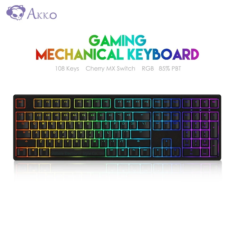  AKKO 3108S RGB Gaming Keyboard Mechanical Backlit Computer Gamer USB Wired Cherry MX Switch Full Ke