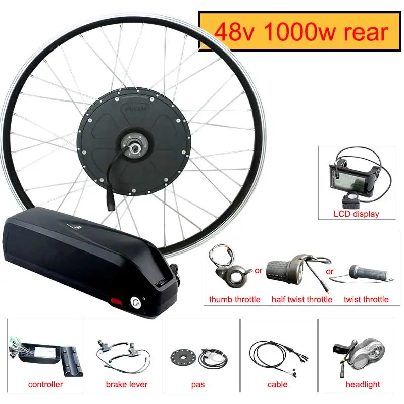 48V 1000W фара для электровелосипеда в комплект переоборудования электрического