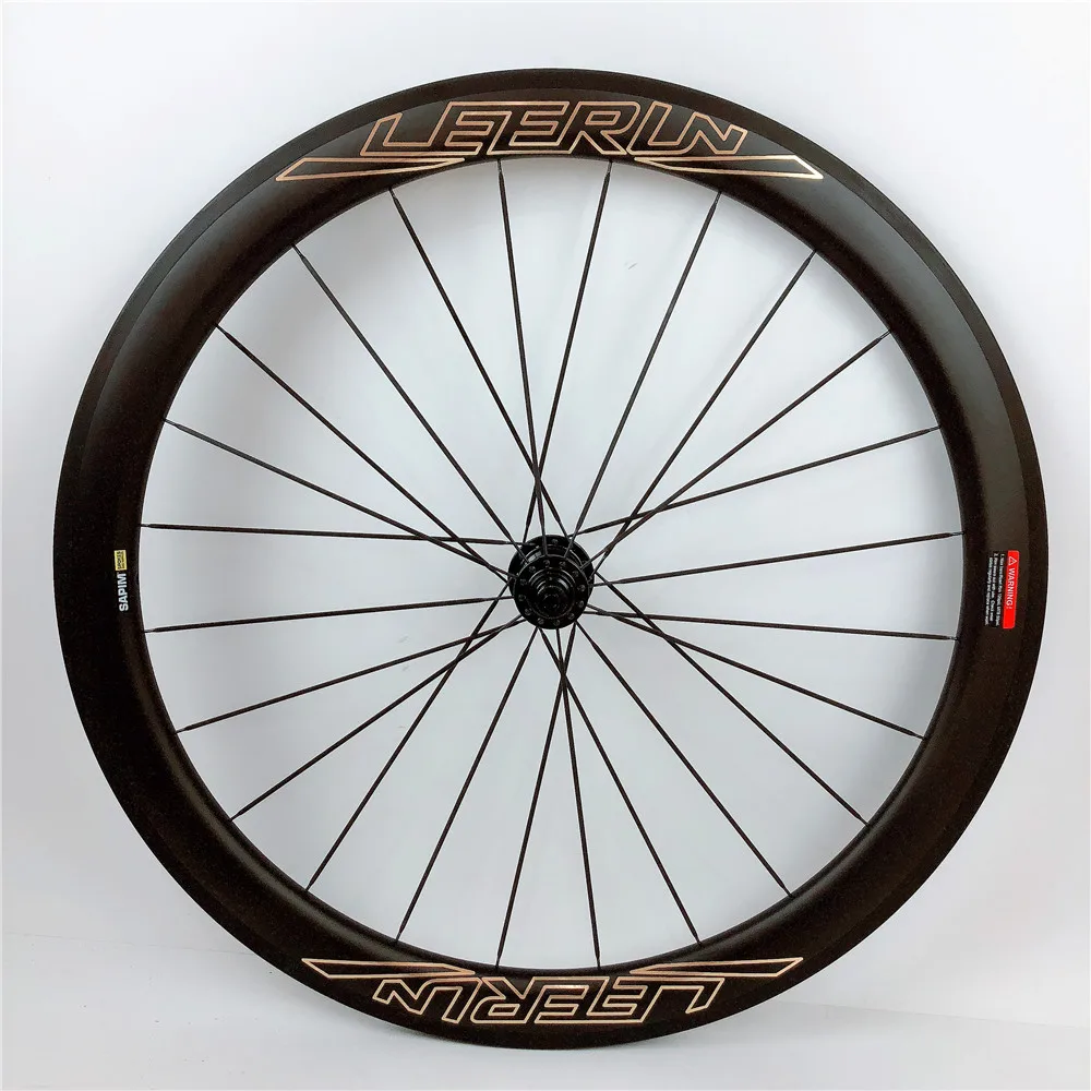 

Hot Selling Chinese OEM 700C 25mm wide 50mm clincher rims V brake road bike carbon wheels UD 12K 3K twill matte with R51 hub