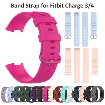 

Sport Bands for Fitbit Charge 4/ Charge 4 SE Silicone Strap Accessories for Fitbit Charge 3 SE/Charge 3 Wristbands for Woman Man