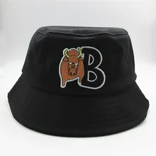 Стиль, мультяшная корова, вышивка, Панама, шляпа рыбака, уличная, для путешествий, шляпа от солнца, шапки для мужчин и женщин, 352