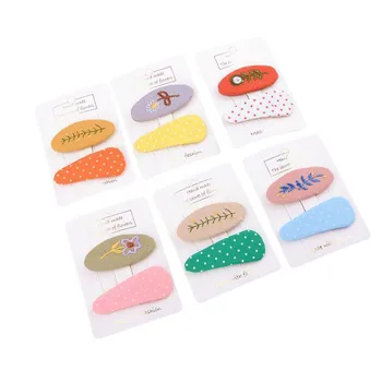 

Girl Hair Decoration Girl Hair Clip Children Fashion Concise Casual All-match Dot Pattern Hair Clip NEW