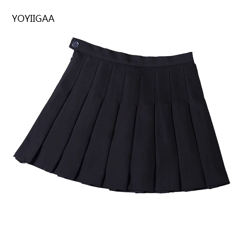 Summer Women Pleated Skirt High Waist Female Plaid Skirts Preppy Style Ladies Girls Dance Mini Skirt Fashion Chic Woman Skirts