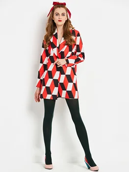 

Women Blazers Casual Elegant Sweet Vintage Preppy Style Spring 2020 Loose Office Lady Coats Red Female Fashion Retro Overcoats