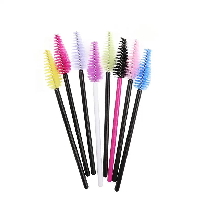 25/50 Pcs Disposable drop shape eyelash brushes portable cosmetic comb Mascara Wands Eyelash Extension Makeup brush tools