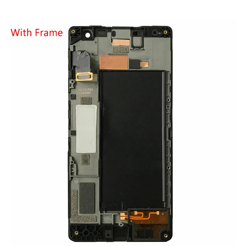 Тесты чехол с подставкой и отделениями для карт для Nokia Lumia 730 735 RM-1038 RM-1039 RM-1040 ЖК-дисплей Дисплей кодирующий преобразователь сенсорного экрана в сборе с рамкой Замена ЖК-дисплей